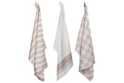Cosy & Trendy Theedoeken Stoff Sand 50 x 70 cm - 3 Stuks