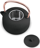 Berlinger Haus Theepot met RVS Filter - Gietijzer Zwart Roségoud - 1 Liter
