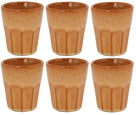 Cosy & Trendy Koffiekopjes / Cappuccino Bekers Bistro Mustard Yellow 290 ml - 6 stuks