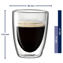 Leonardo Dubbelwandige Koffieglazen Duo 300 ml - 2 Stuks