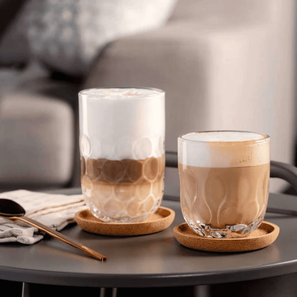 Leonardo Latte Macchiato Glazen - Gocce Uno - 390 ml - 2 stuks