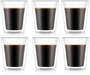 Bodum Dubbelwandige koffie- / theeglazen Canteen - gepatenteerd ventiel - 200 ml - 6 stuks
