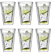 Bodum Dubbelwandige latte macchiato glazen Canteen - gepatenteerd ventiel - 400 ml - 6 stuks