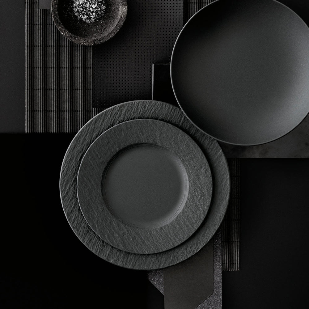 Villeroy & Boch Dinerbord Manufacture Rock - Zwart - ø 27 cm