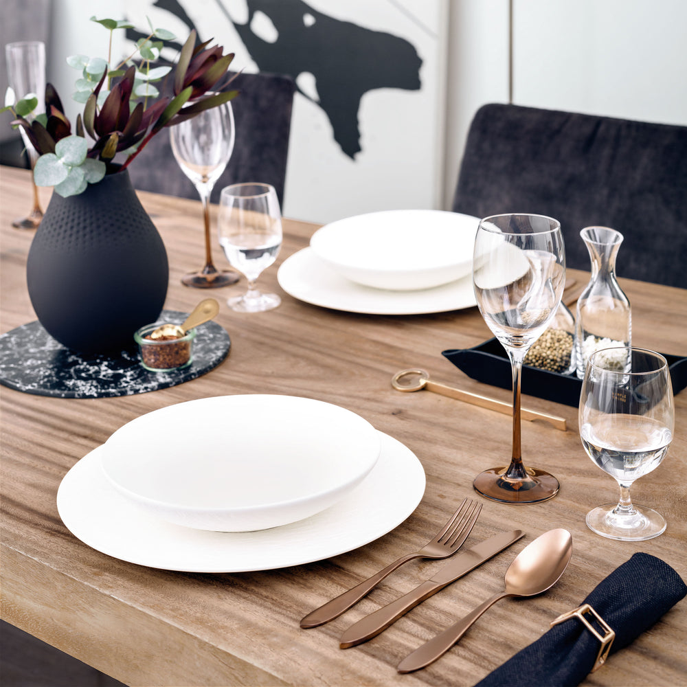 Villeroy & Boch Serveerschaal Manufacture Rock - Wit - ø 23.5 cm