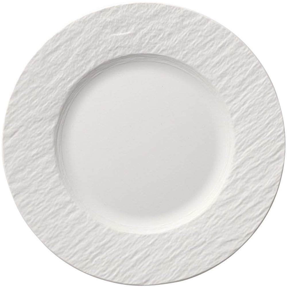 Villeroy & Boch Serviesset Manufacture Rock - Wit 12-delig / 4 personen - 4 dinerborden, 4 ontbijtborden & 4 pastaborden