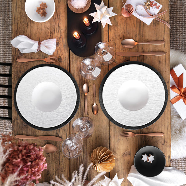 Villeroy & Boch Diep Bord / Pastabord Manufacture Rock - Wit - ø 28 cm