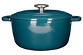 Cosy & Trendy Braadpan met deksel Fontestic Gietijzer Green Heron Ø 24 cm / 4.6 Liter - geëmailleerde anti-aanbaklaag
