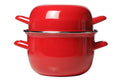 Cosy & Trendy Mosselpan - Emaille - Rood - ø 18 cm / 2.8 liter - geëmailleerde anti-aanbaklaag