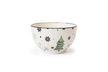 Cookinglife Serviesset - Kerstservies - Aardewerk - Groen 18-delig / 6 personen - 6 dinerborden, 6 ontbijtborden & 6 kommen