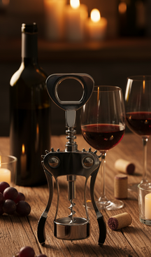 Cookinglife Kurkentrekker hefboom met flessenopener