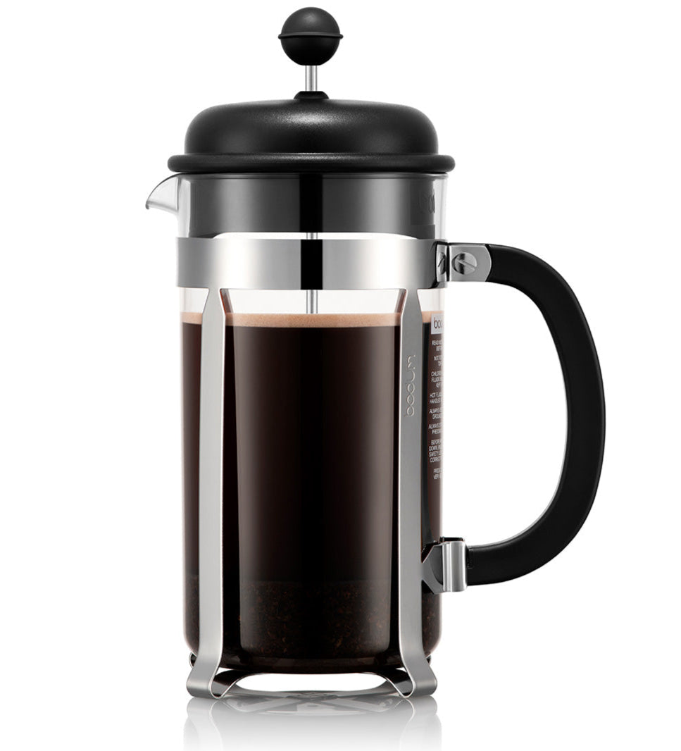 Bodum Cafetière - Caffettiera - French Press met Kunststof Deksel 8 Kops - 1 liter