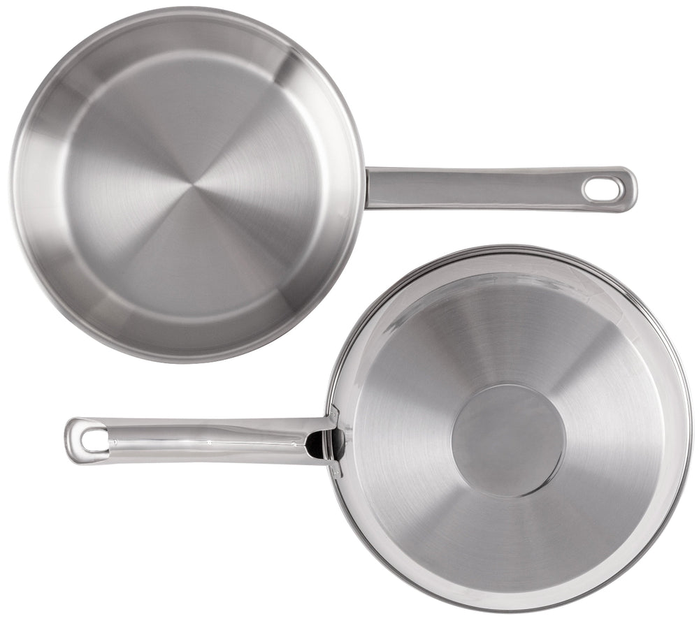 Cookinglife Koekenpan Superior Triply RVS ø 24 cm - geschikt voor alle warmtebronnen - zonder anti-aanbaklaag