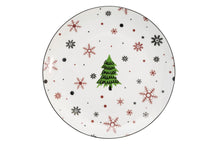 Cookinglife Serviesset - Kerstservies - Porselein - Rood 18-delig / 6 personen - 6 dinerborden, 6 ontbijtborden & 6 kommen