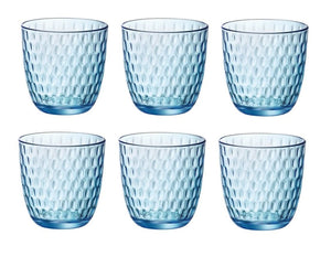 Bormioli Rocco Waterglazen Slot - Blauw - 290 ml - 6 stuks