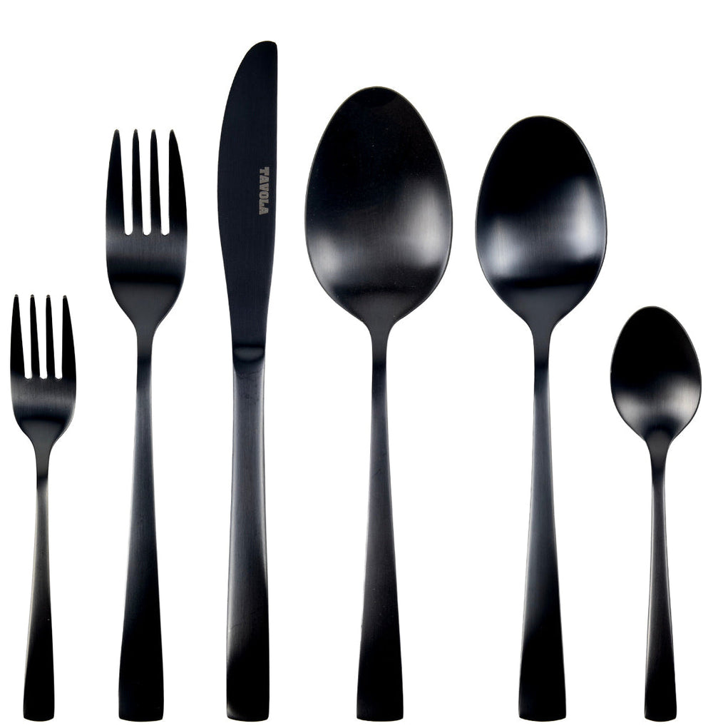Studio Tavola Bestekset - Classic - Zwart - 42-delig / 8 personen