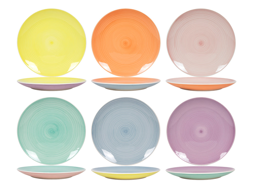 Cookinglife Dinerborden Pastel Harmony ø 26.5 cm - 6 Stuks