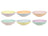 Cookinglife Diepe borden / Pastaborden Pastel Harmony ø 23 cm - 6 Stuks