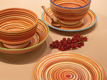 Cookinglife Serviesset Rhythm & Lines 18-delig / 6 personen - 6 dinerborden, 6 ontbijtborden en 6 diepe borden