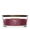 WoodWick Geurkaars Ellipse Wood Smoke - 9 cm / 19 cm - Geurkaars in Glas - Houten Lont