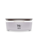 WoodWick Geurkaars Ellipse Lavender & Cedar - 9 cm / 19 cm - Geurkaars in Glas - Houten Lont