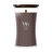 WoodWick Geurkaars Large Iris Woods - 18 cm / ø 10 cm - Geurkaars in Glas - Houten Lont