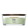 WoodWick Geurkaars Ellipse Matcha Zest - 9 cm / 19 cm - Geurkaars in Glas - Houten Lont