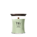 WoodWick Geurkaars Medium Matcha Zest - 11 cm / ø 10 cm - Geurkaars in Glas - Houten Lont
