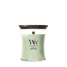 WoodWick Geurkaars Medium Matcha Zest - 11 cm / ø 10 cm - Geurkaars in Glas - Houten Lont