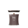 WoodWick Geurkaars Medium Iris Woods - 11 cm / ø 10 cm - Geurkaars in Glas - Houten Lont