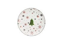 Cookinglife Serviesset - Kerstservies - Porselein - Rood 18-delig / 6 personen - 6 dinerborden, 6 ontbijtborden & 6 kommen