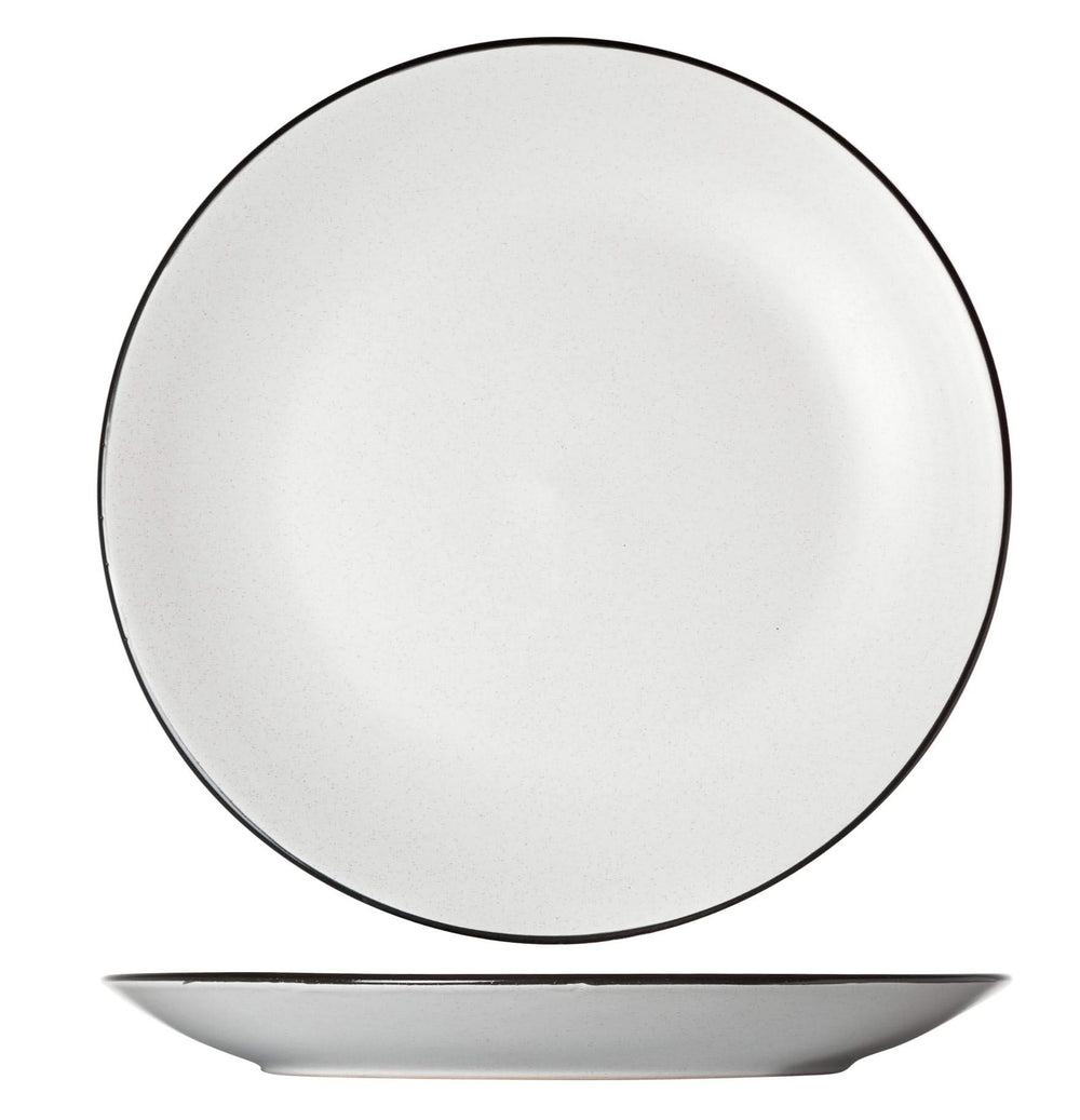 Cosy & Trendy Dinerborden Speckle Wit ø 27 cm - 6 stuks