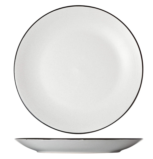 Cosy & Trendy Dinerborden Speckle Wit ø 27 cm - 6 stuks