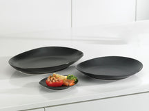 Cosy & Trendy Ontbijtborden / Dessertborden Vongola Black - 22 x 20 cm - 4 Stuks