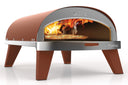 ZiiPa Pizza Oven Piana - Gasmodel - met Thermometer - Terracotta - voor ø 30 cm pizza's - Roterende pizzasteen