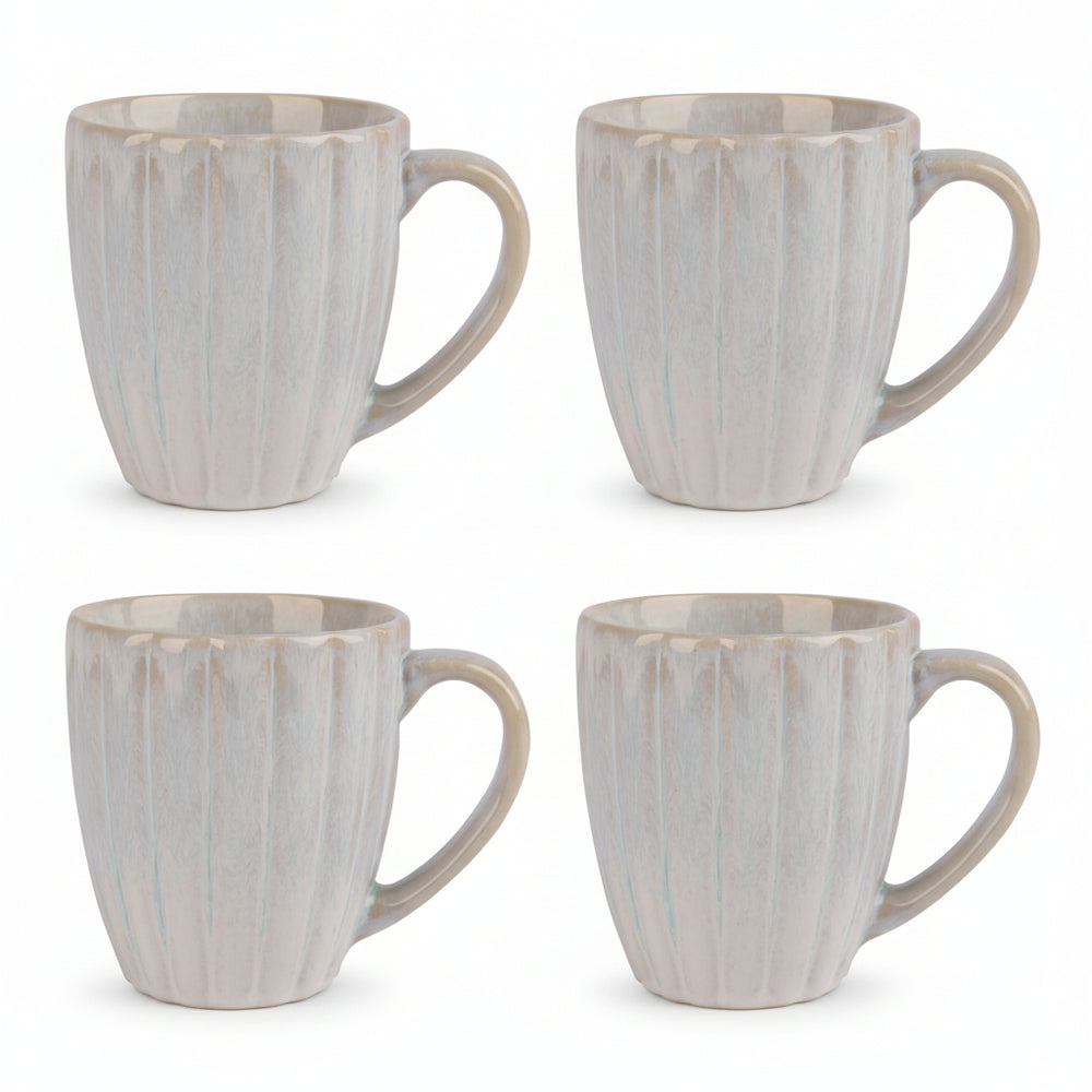 Cosy & Trendy Mokken Astera Pure Wit - ø 9 cm / 350 ml - 4 Stuks
