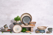Cosy & Trendy Ontbijtborden / Dessertborden - Astera Ocean Blauw - ø 21 cm - 4 Stuks