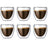 Bodum Dubbelwandige Espresso glazen Pavina - gepatenteerd ventiel - 80 ml - 6 stuks