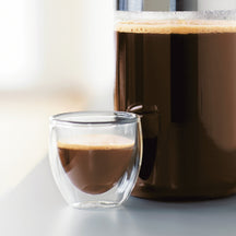 Bodum Dubbelwandige Espresso glazen Pavina - gepatenteerd ventiel - 80 ml - 6 stuks