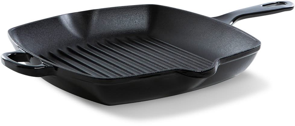 BK Grillpan Bourgogne Jet Black Gietijzer 26 x 26 cm - geëmailleerde anti-aanbaklaag