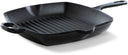 BK Grillpan Bourgogne Jet Black Gietijzer 26 x 26 cm - geëmailleerde anti-aanbaklaag