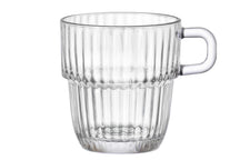 Bormioli Rocco Theeglazen - Koffieglazen met oor - Stapelbaar - Barshine 250 ml - 6 Stuks