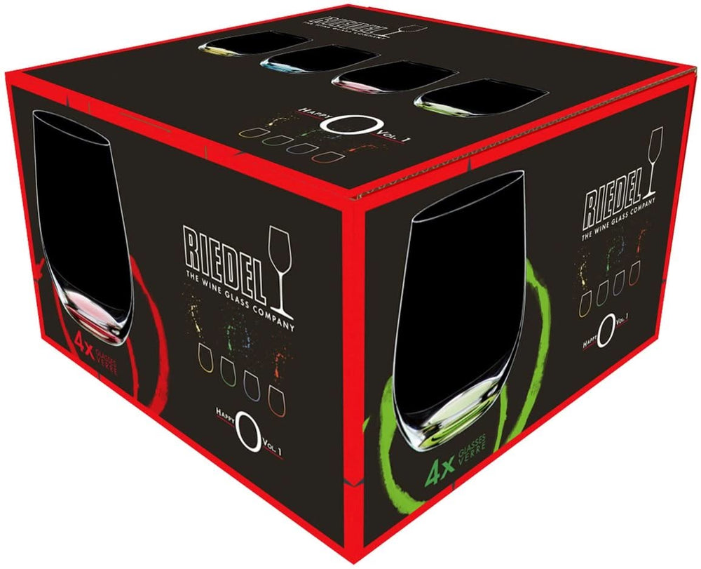 Riedel Tumbler - Waterglas Happy O - 335 ml - 4 stuks
