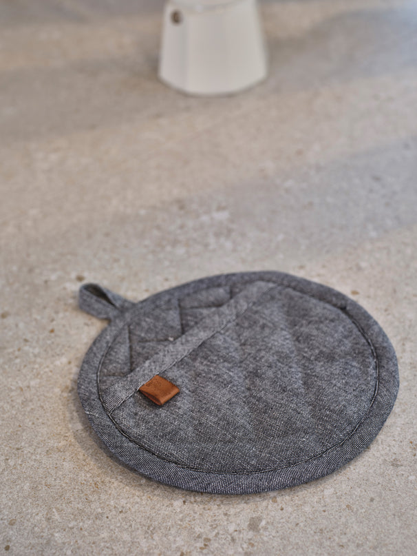 Cosy & Trendy Pannenlap Stoff Black Chambray
