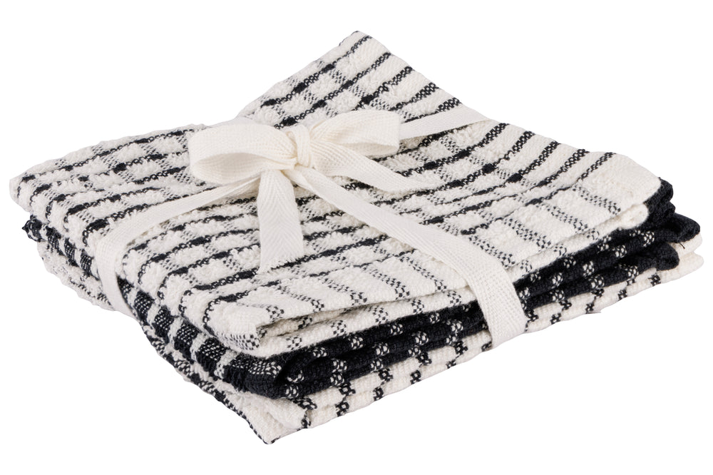 Cosy & Trendy Vaatdoekjes Stoff Black Chambray 30 x 30 cm - 3 Stuks