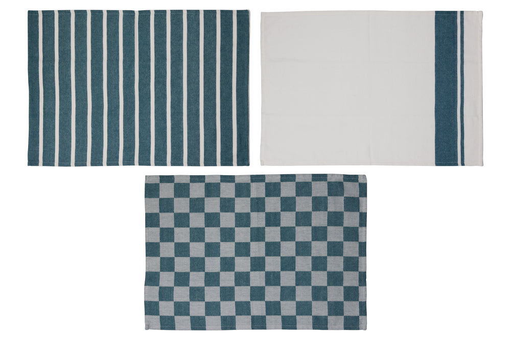 Cosy & Trendy Theedoeken Stoff Green Heron 50 x 70 cm - 3 Stuks