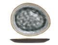 Cosy & Trendy Ontbijtborden / Dessertborden Organic - Laguna Blue Grey - 20 x 16 cm - 4 Stuks