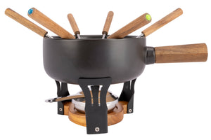 Cookinglife Fondueset Moritz Aardewerk - 6 personen - ø 21 cm