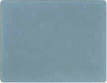 LIND DNA Placemats Nupo - Leer - Lichtblauw - Afwasbaar - 45 x 35 cm - 2 Stuks