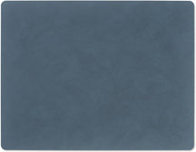 LIND DNA Placemats Nupo - Leer - Dark Blue - Afwasbaar - 45 x 35 cm - 2 Stuks